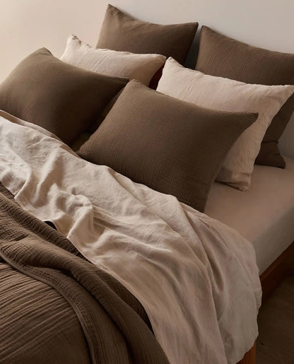 Organic Cloud Cotton Euro Sham (Warm Grey)
