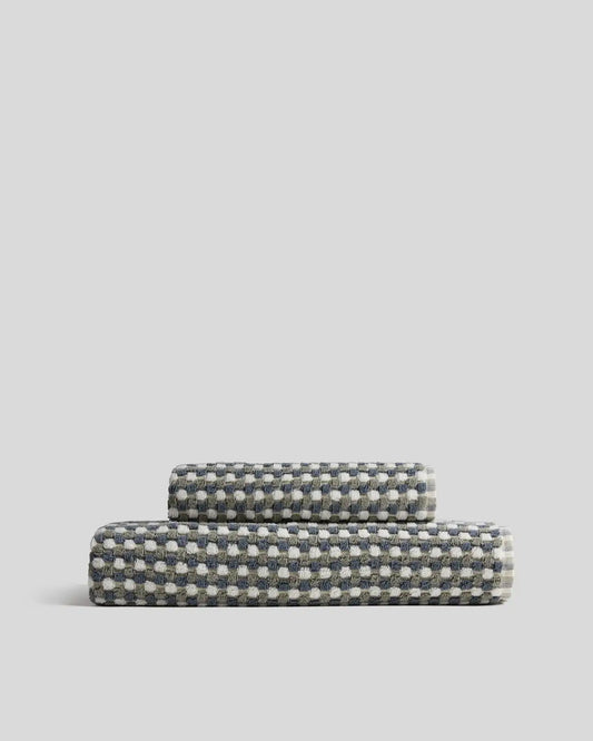 Organic Cotton Mosaic Towels (Moss and Dusk)