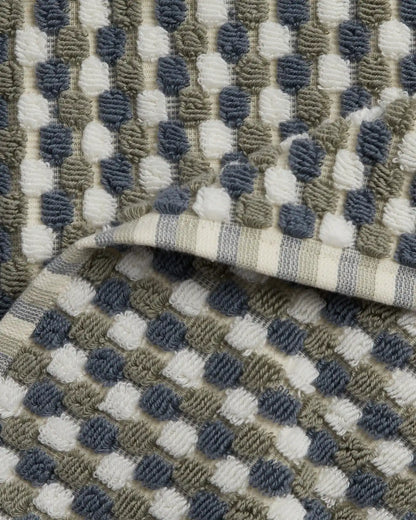 Organic Cotton Mosaic Towels (Moss and Dusk)