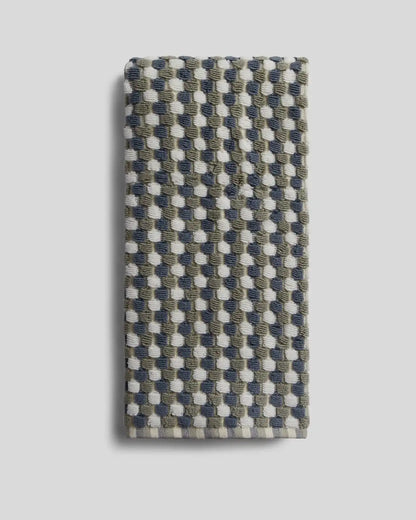 Organic Cotton Mosaic Towels (Moss and Dusk)
