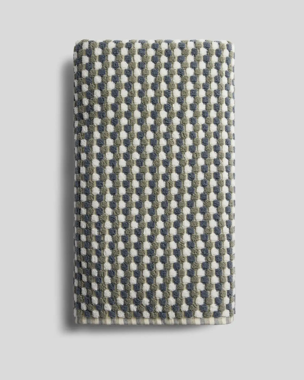 Organic Cotton Mosaic Towels (Moss and Dusk)