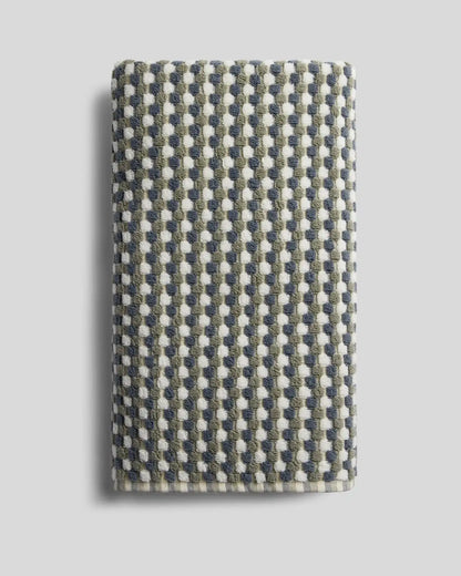 Organic Cotton Mosaic Towels (Moss and Dusk)