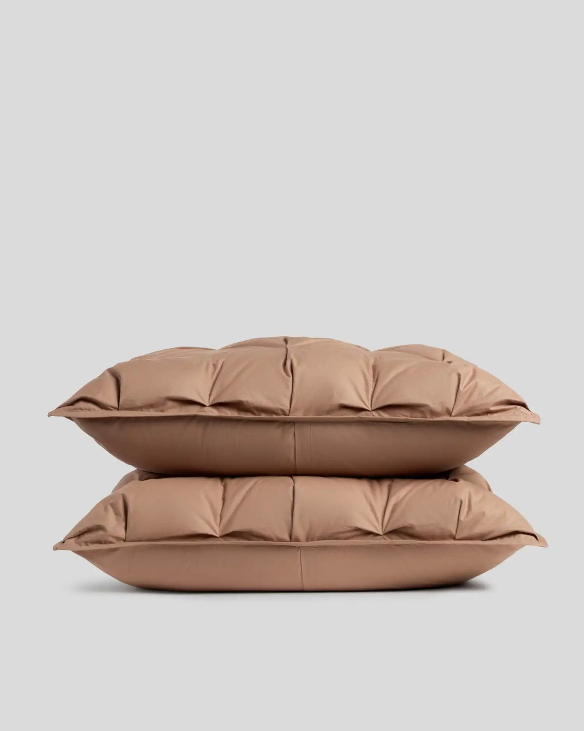 Organic Cotton Puff Shams (Adobe)