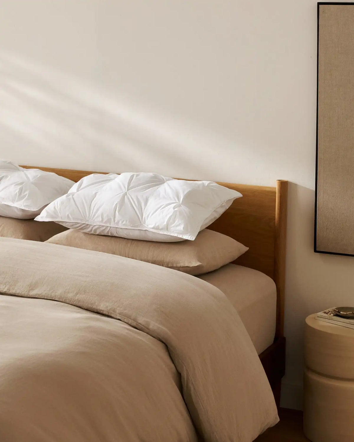 Organic Cotton Puff Shams (White)
