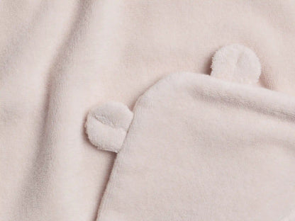 Organic Hooded Baby Towel with Ears (Blush)