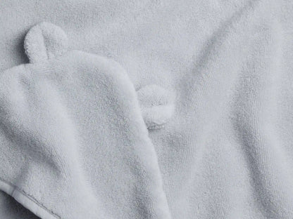 Organic Hooded Baby Towel with Ears (Sky)