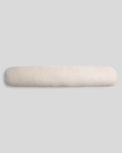 Organic Keys Jacquard Bolster Pillow Cover - FINAL SALE (Bone and Cream)