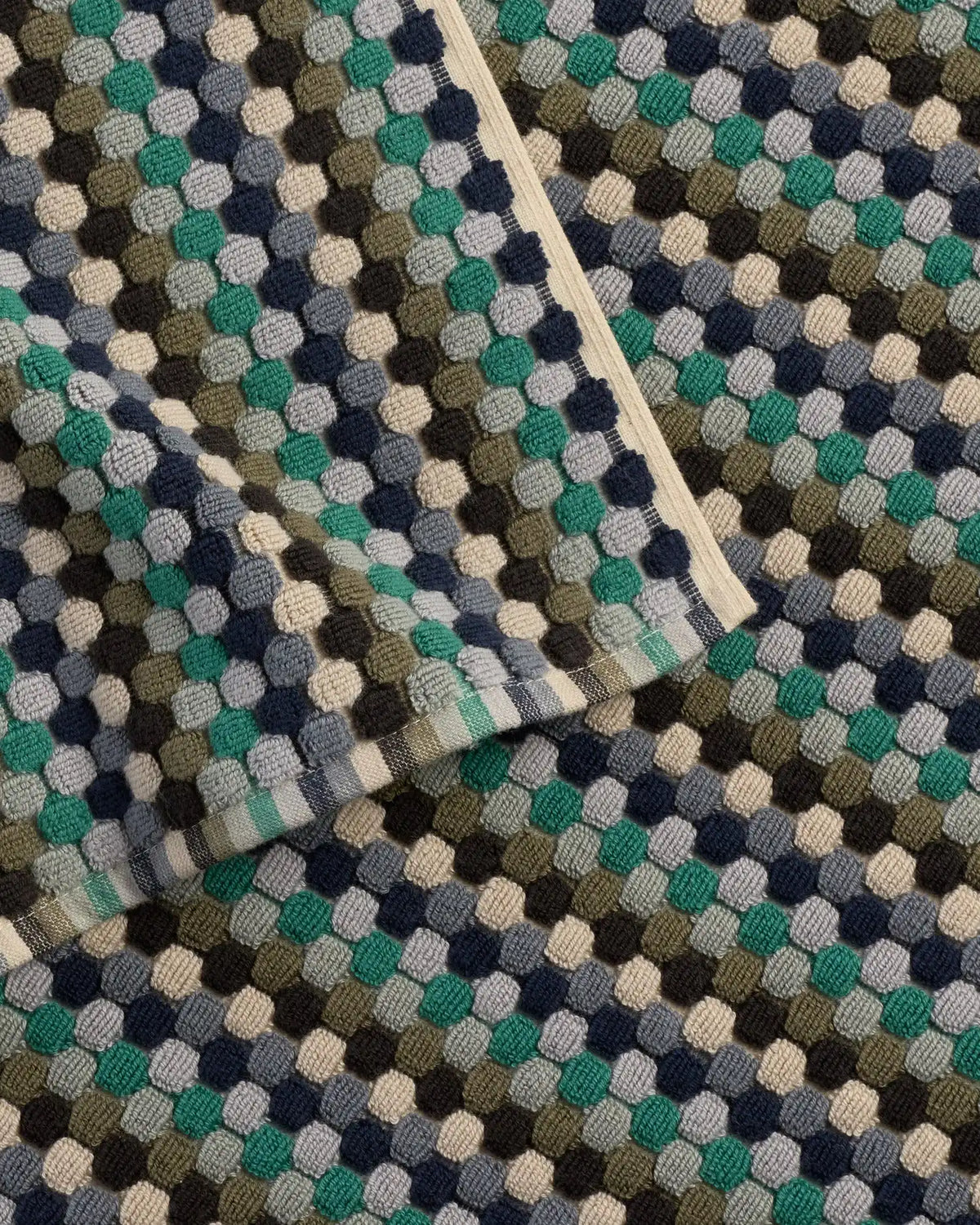 Organic Cotton Mosaic Towels (Sea)