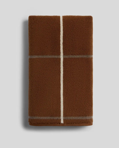 Organic Plush Towels (Tobacco Windowpane)