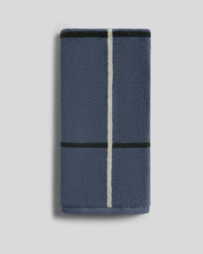 Organic Plush Towels (Dusk Windowpane)