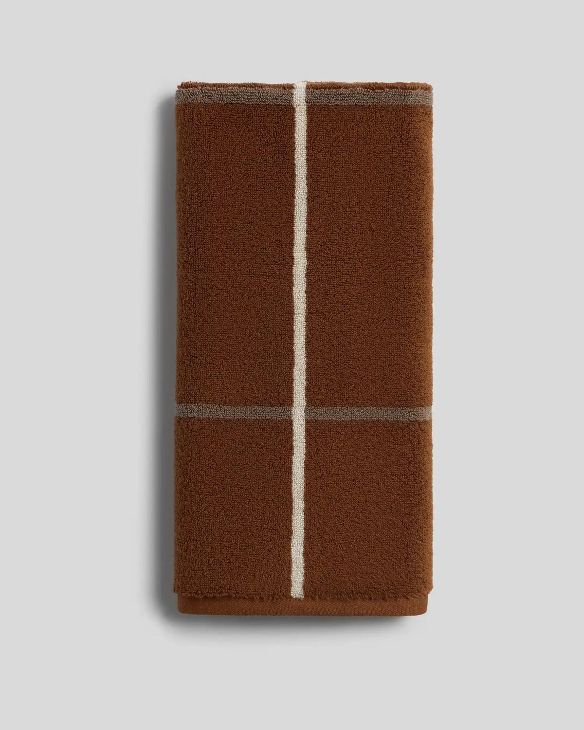 Organic Plush Towels (Tobacco Windowpane)