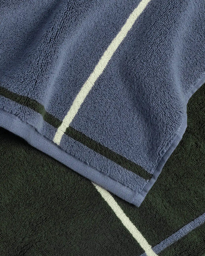 Organic Plush Towels (Dusk Windowpane)