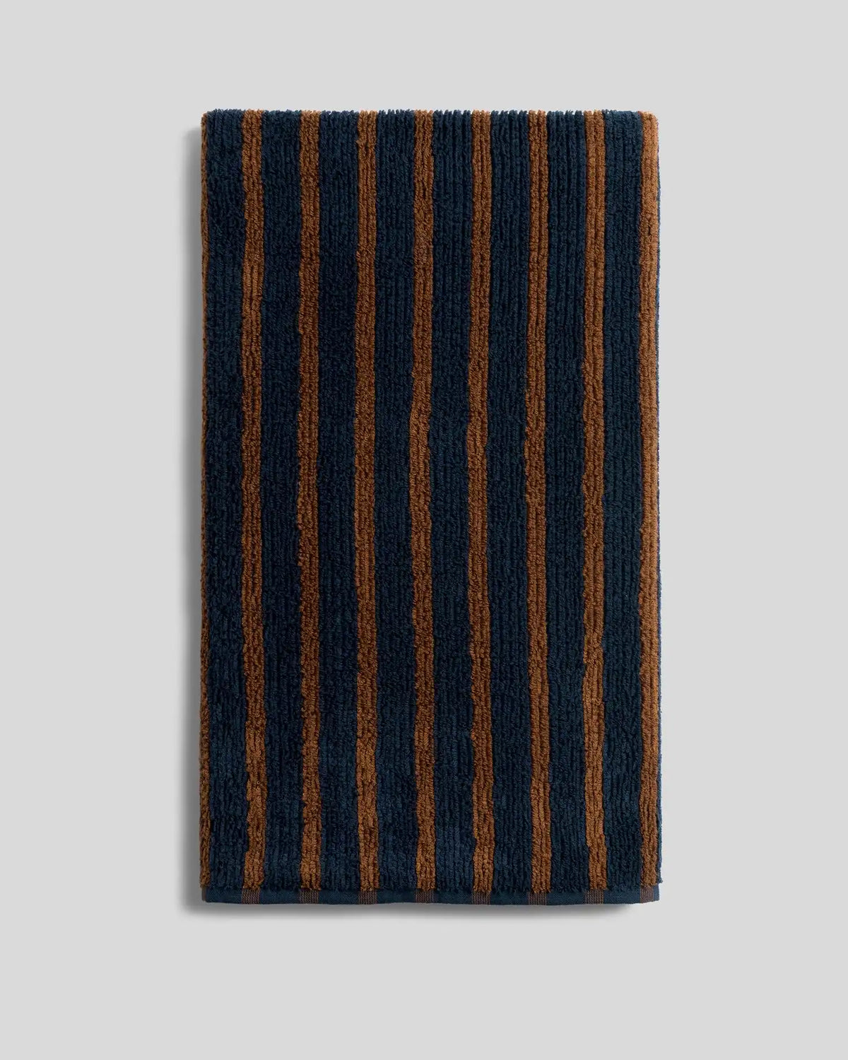 Organic Resort Stripe Towels (Ink with Tobacco)