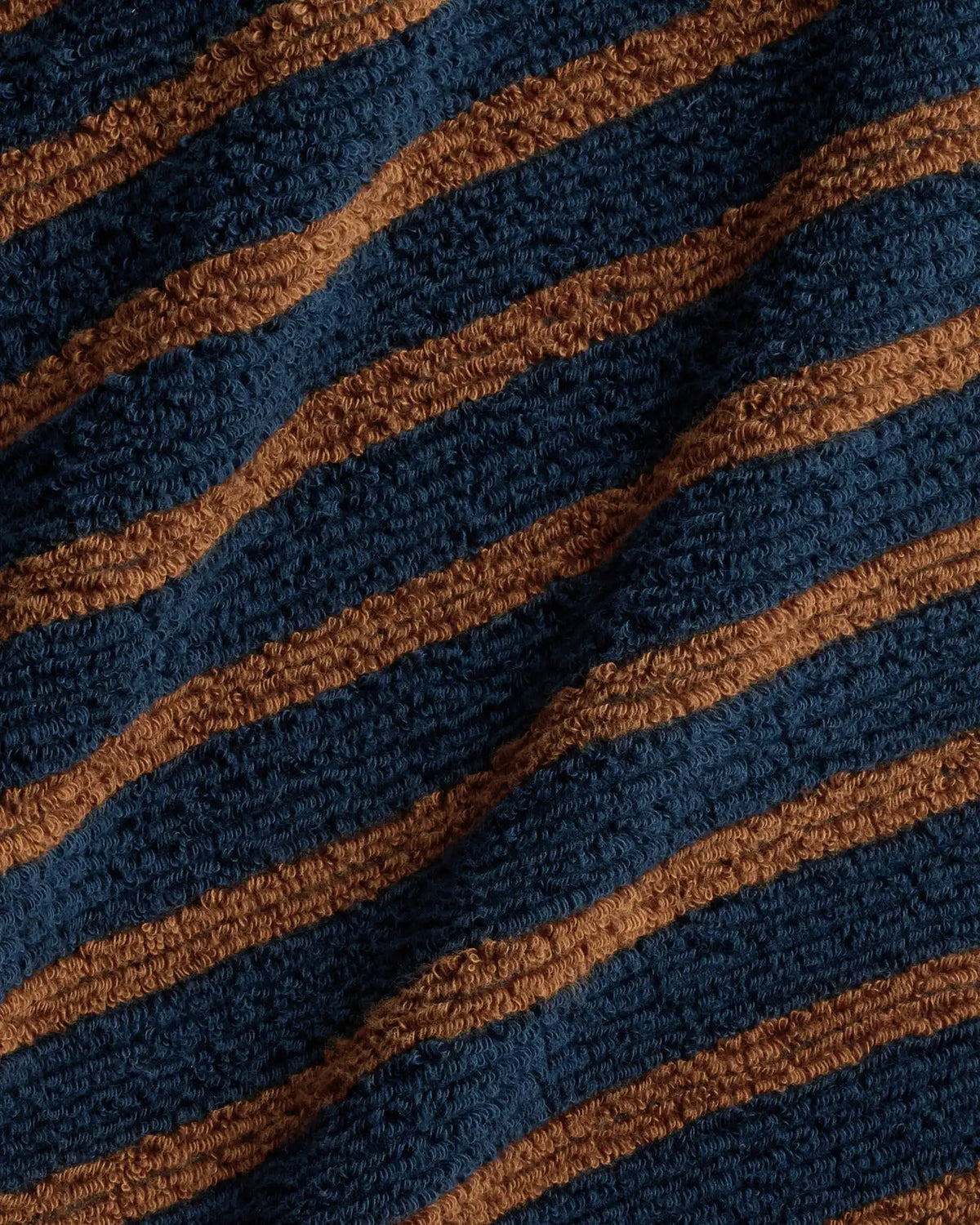 6+6 Organic Resort Stripe Bath Bundle - Ink with Tobacco