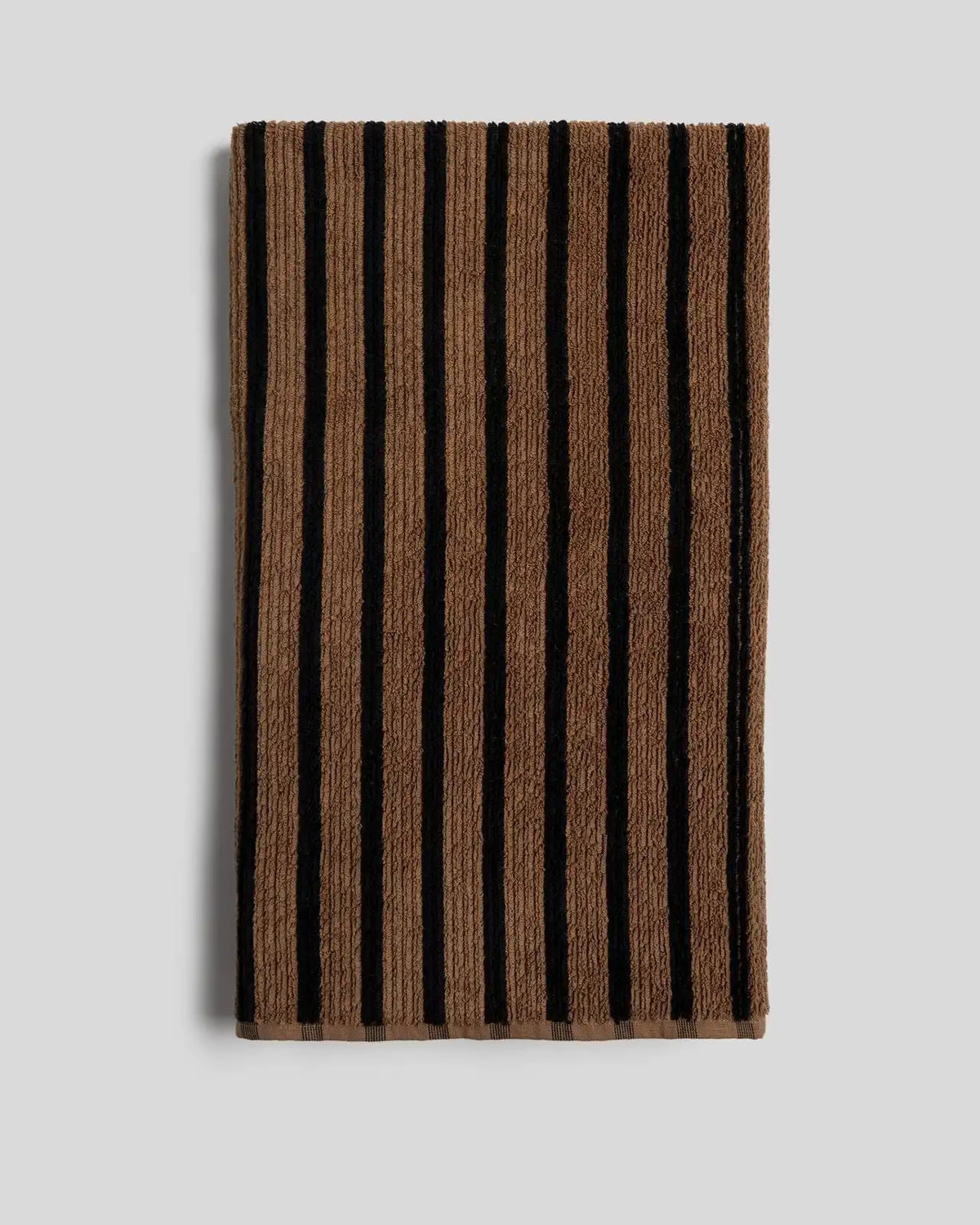 2+2 Organic Resort Stripe Bath Bundle - Camel with Soft Black