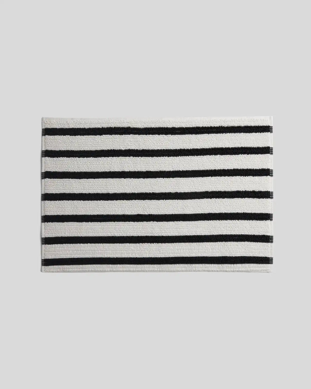 Organic Resort Stripe Tub Mat - FINAL SALE (Plaster with Soft Black)