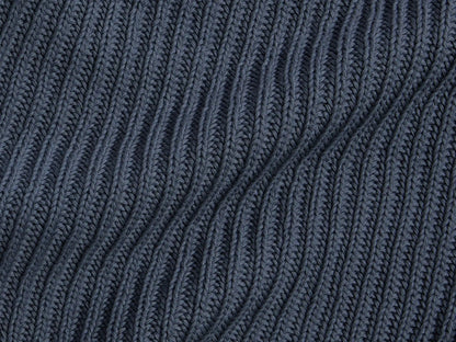Organic Rib Knit Throw (Dusk)