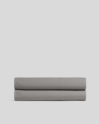 Percale Fitted Sheet (Pebble)
