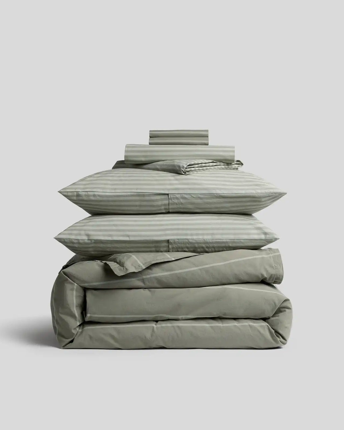 Percale Bundle - Moss Stripe F/Q