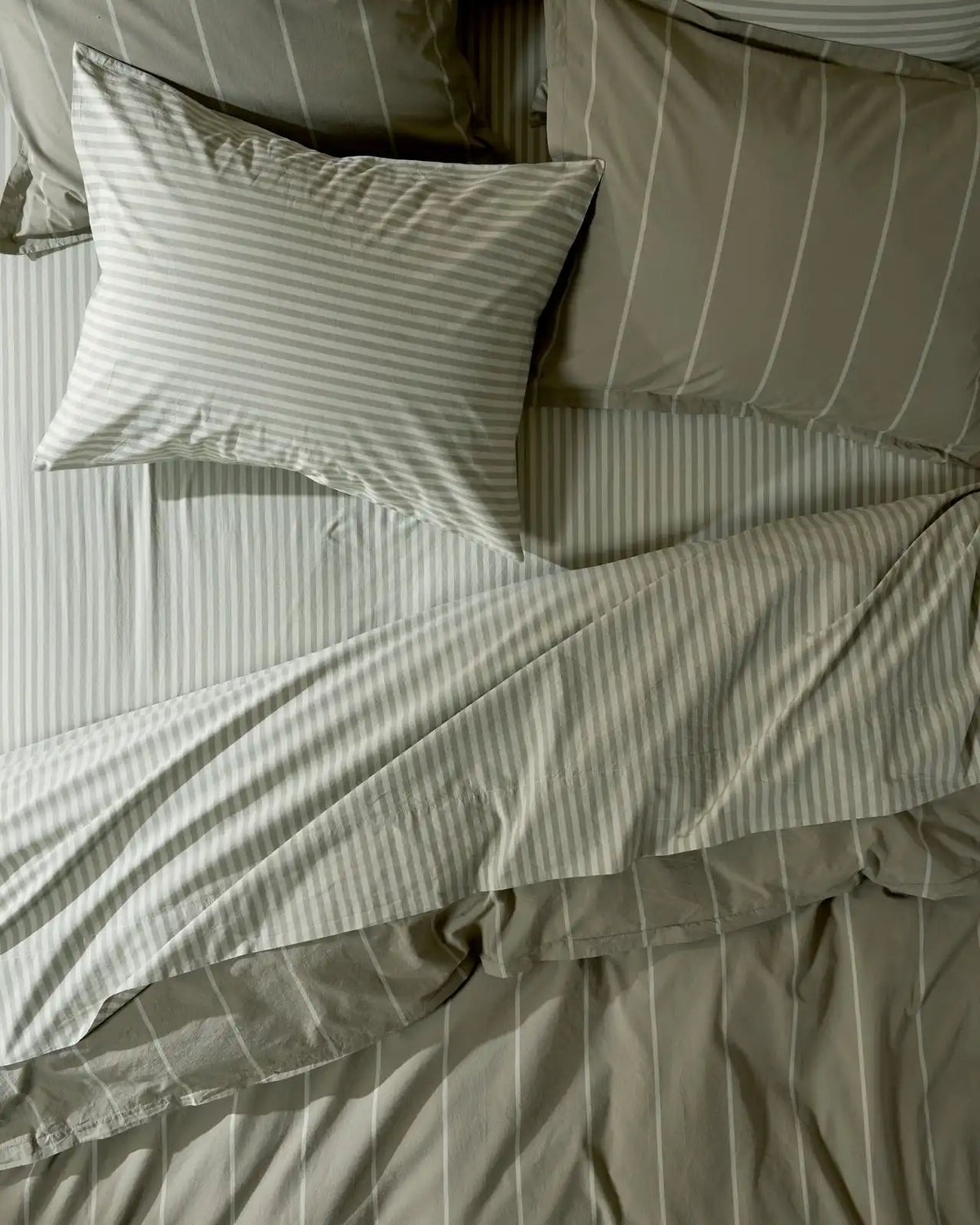 Percale Bundle - Moss Stripe TW/XL