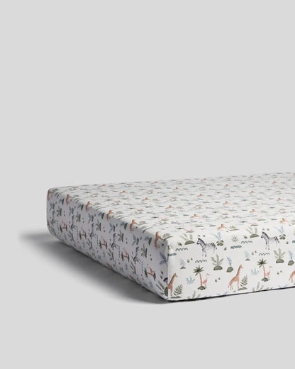 Percale Crib Sheet (Animal Print)