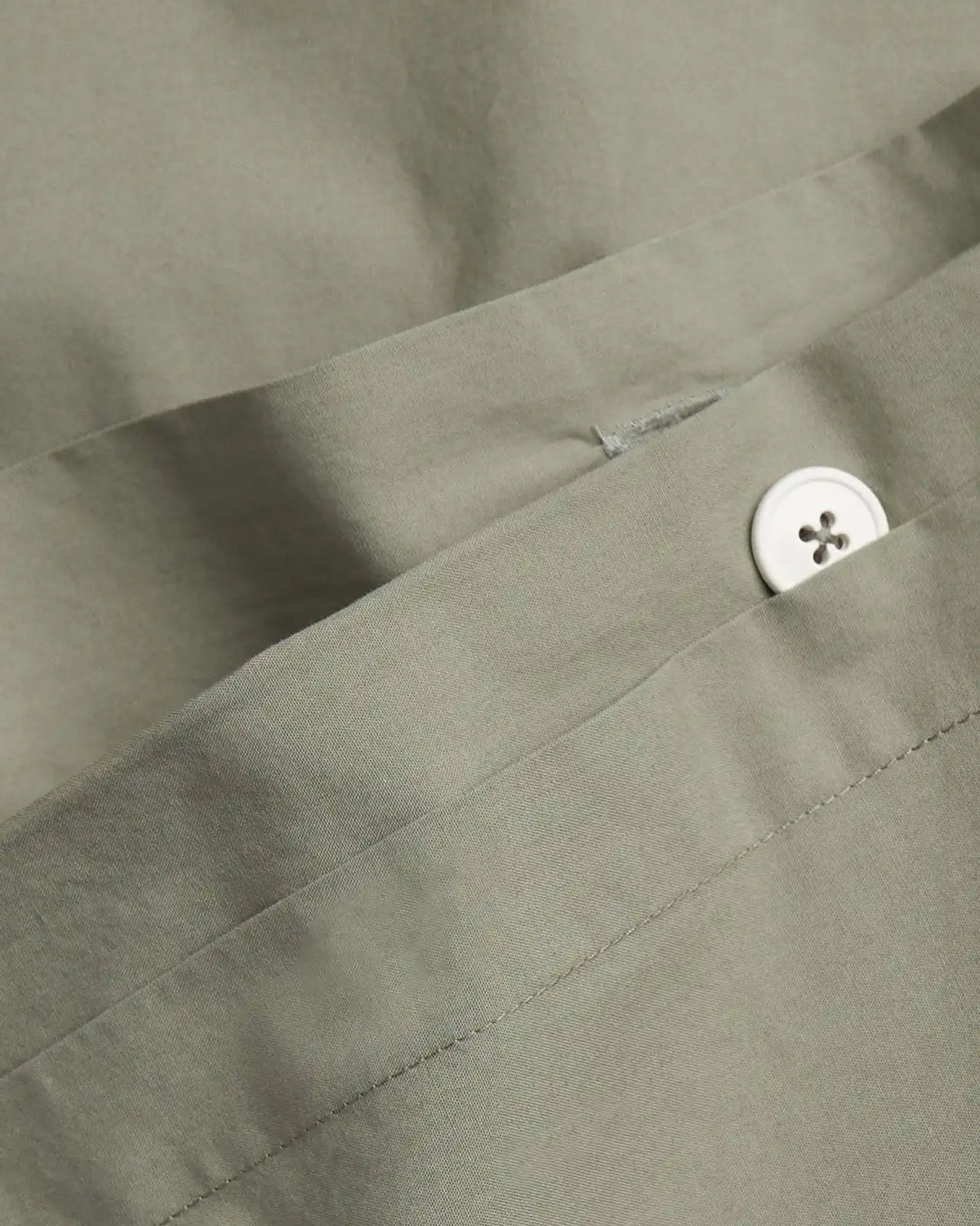 Percale Duvet Cover (Moss)