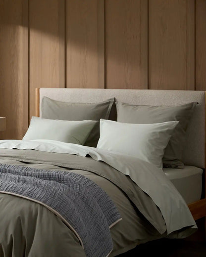 Percale Duvet Cover (Moss)