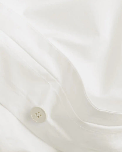 Percale Duvet Cover Set - Cream F/Q