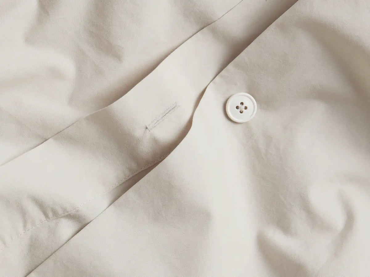Percale Duvet Cover - FINAL SALE (Sand)