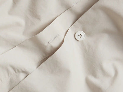 Percale Duvet Cover - FINAL SALE (Sand)