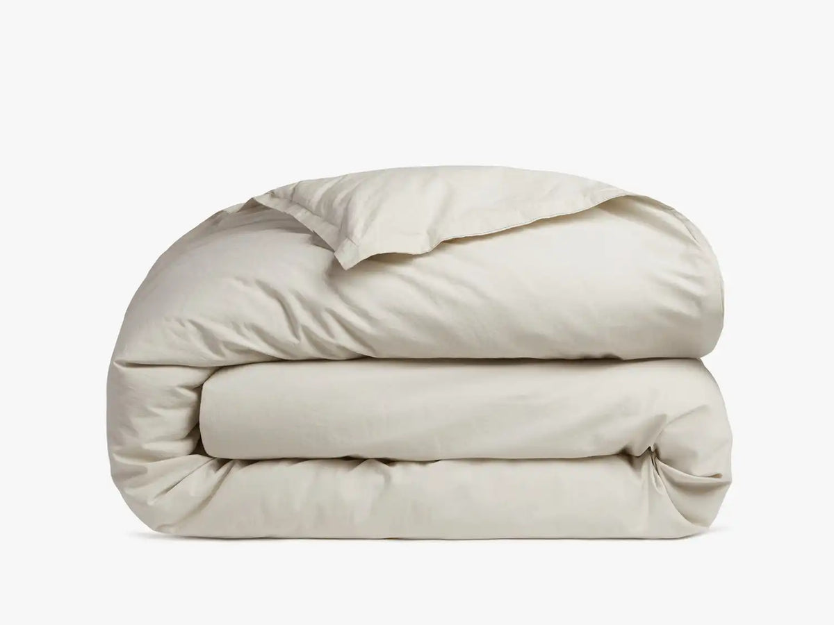 Percale Duvet Cover - FINAL SALE (Sand)