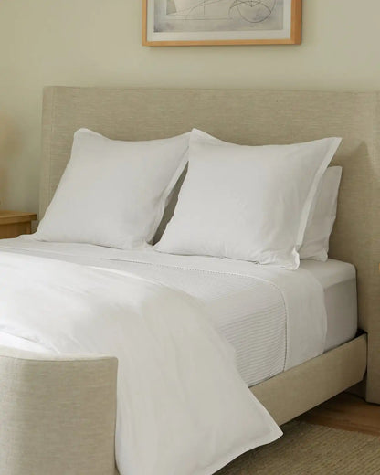 Percale Euro Sham (White)