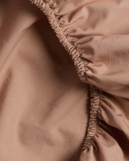 Percale Fitted Sheet (Adobe)