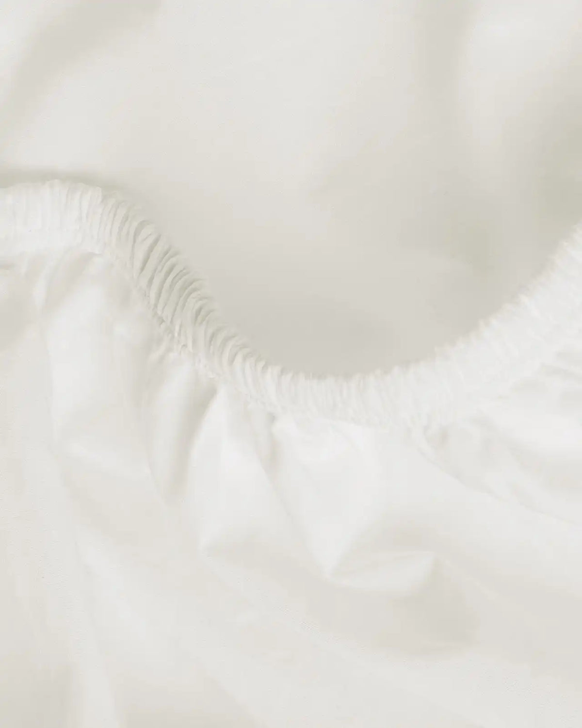 Percale Fitted Sheet (Cream)
