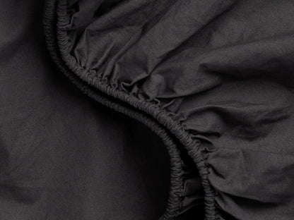 Percale Fitted Sheet - FINAL SALE (Slate)