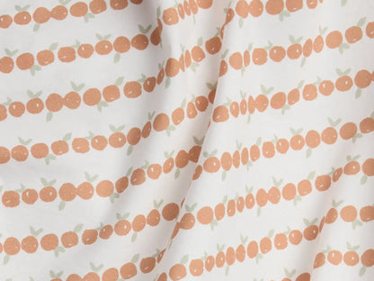 Percale Crib Sheet (Clementines)