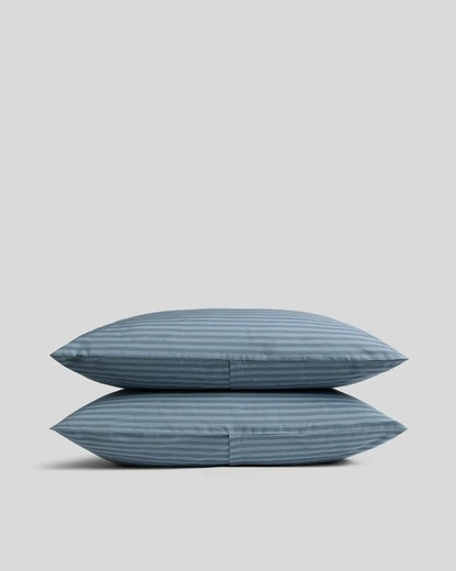 Percale Pillowcase Set (Dusk Stripe)