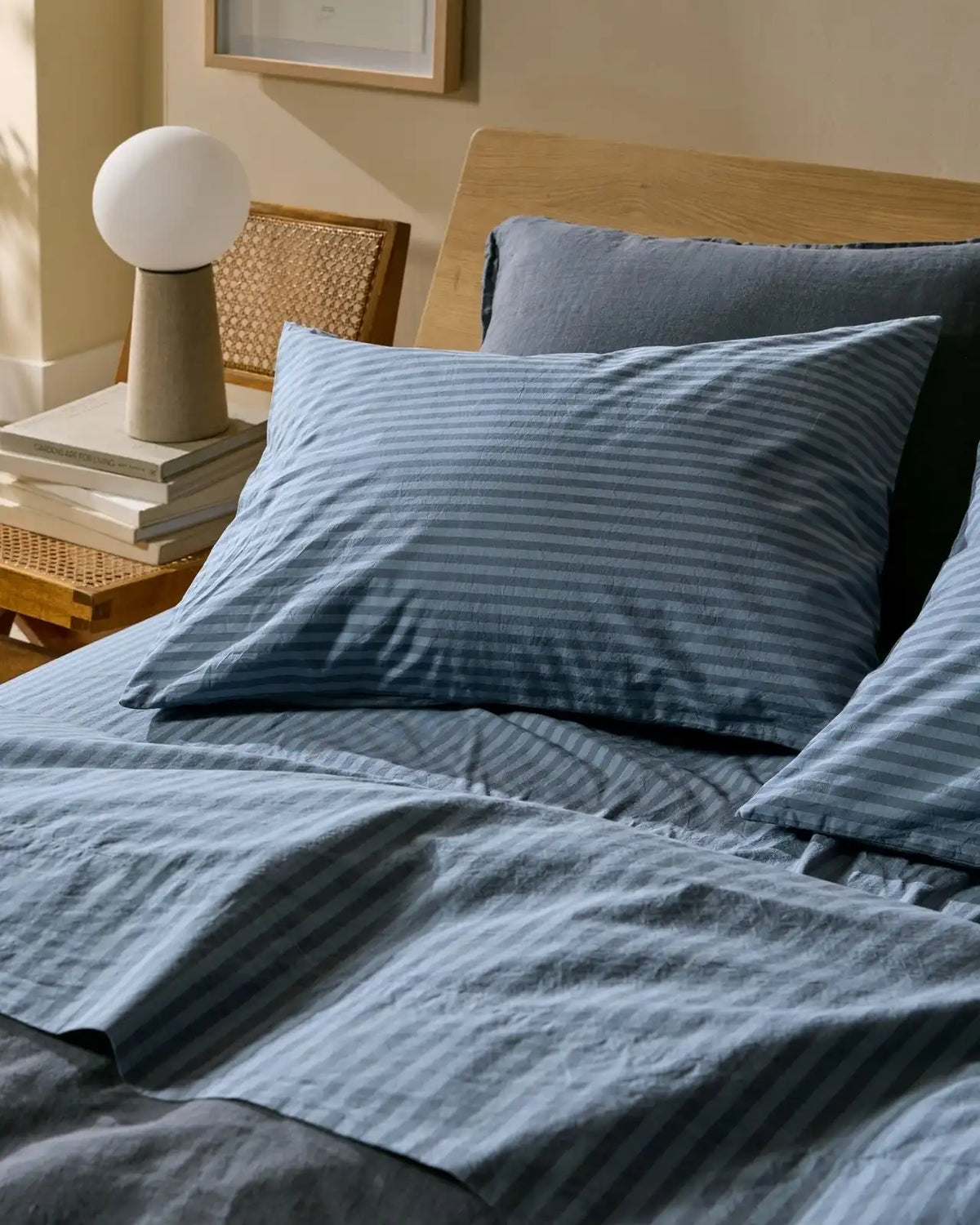 Percale Pillowcase Set (Dusk Stripe)