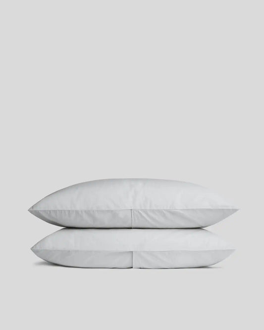 Percale Pillowcase Set - FINAL SALE (Light Grey)