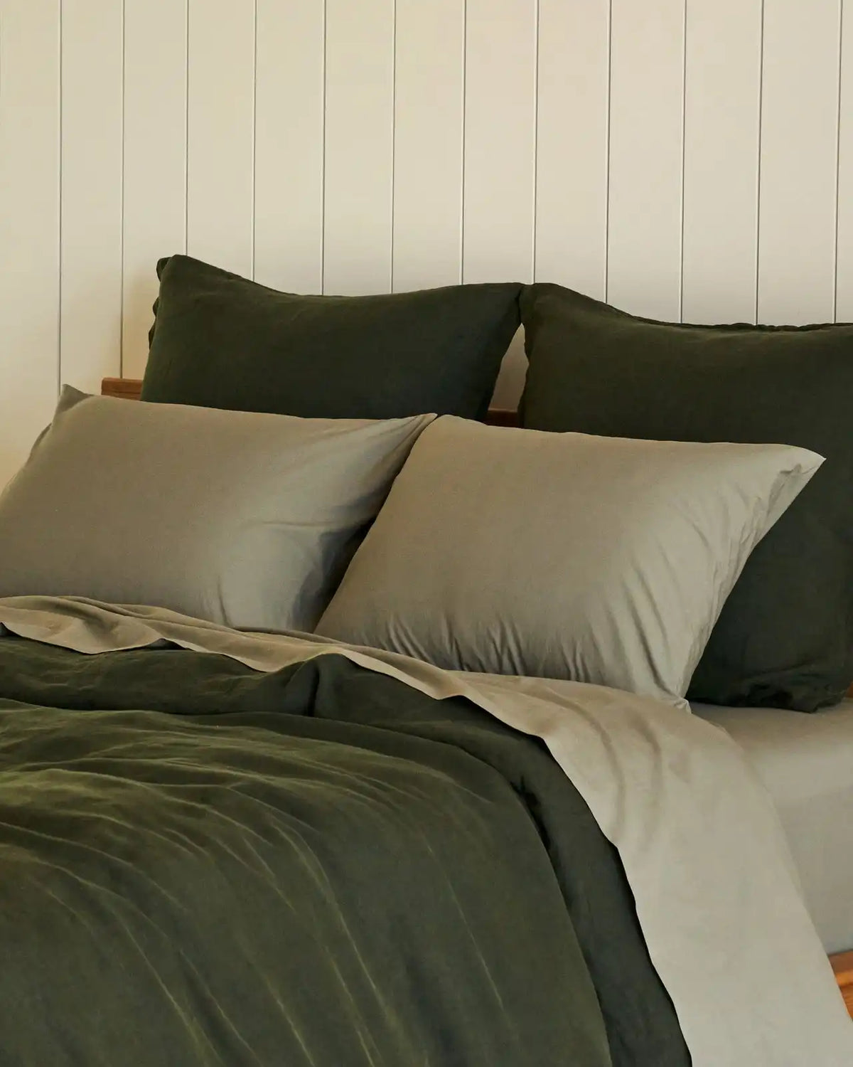 Percale Pillowcase Set (Moss)