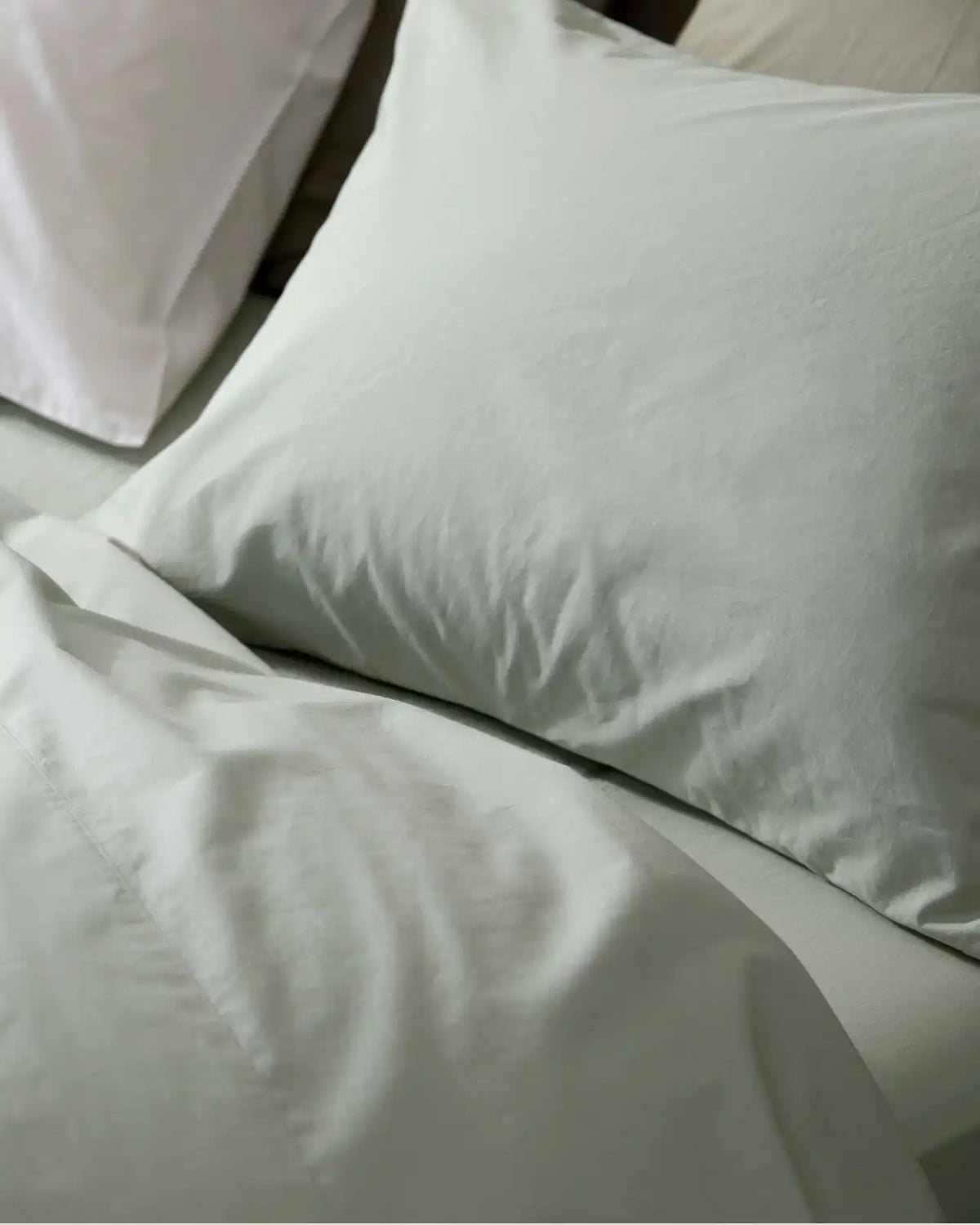 Percale Pillowcase Set - FINAL SALE (Sage)