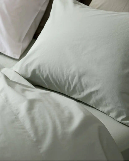 Percale Pillowcase Set - FINAL SALE (Sage)