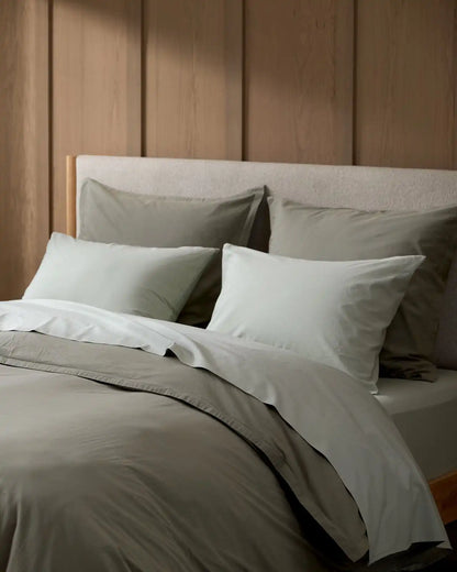 Percale Pillowcase Set - FINAL SALE (Sage)