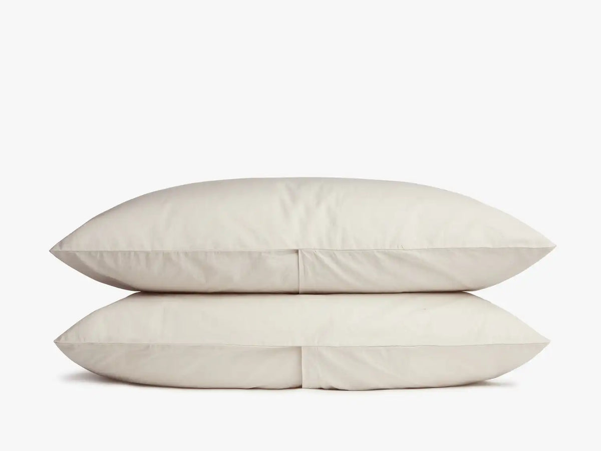 Percale Pillowcase Set - FINAL SALE (Sand)