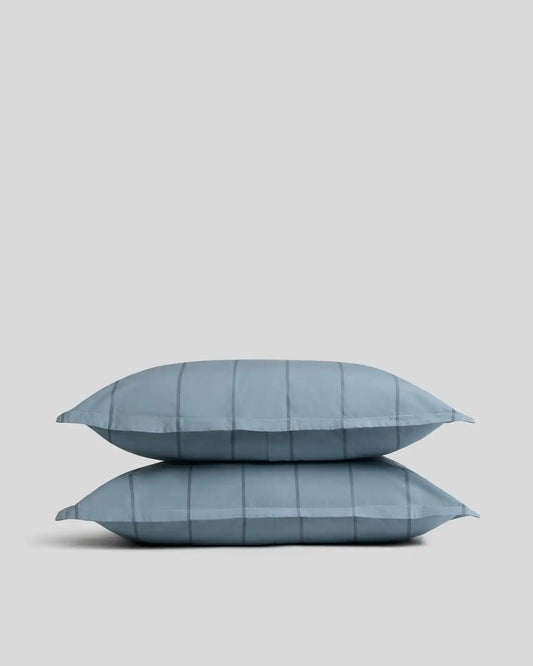 Percale Sham Set (Dusk Stripe)