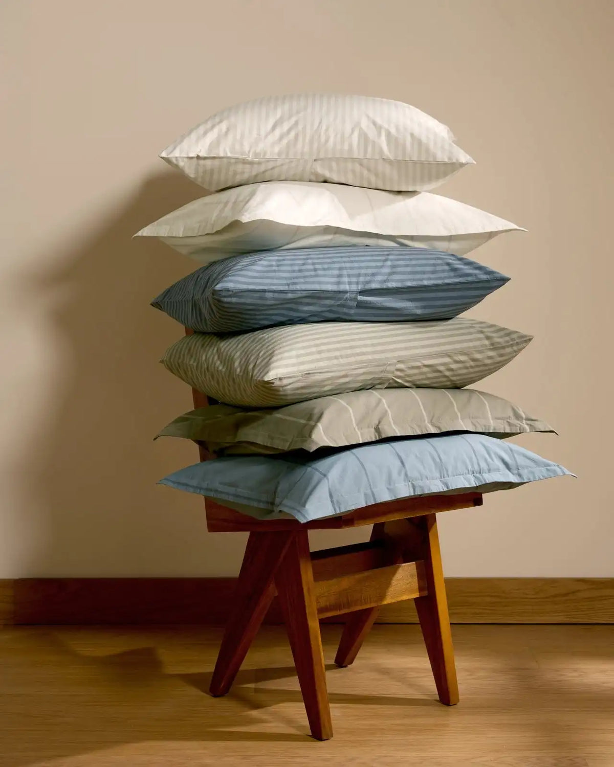 Percale Sham Set (Dusk Stripe)
