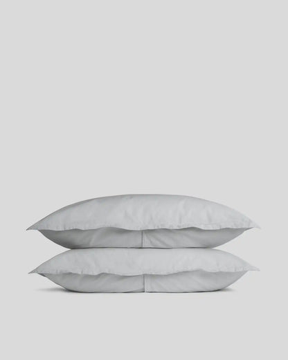 Percale Sham Set - FINAL SALE (Light Grey)