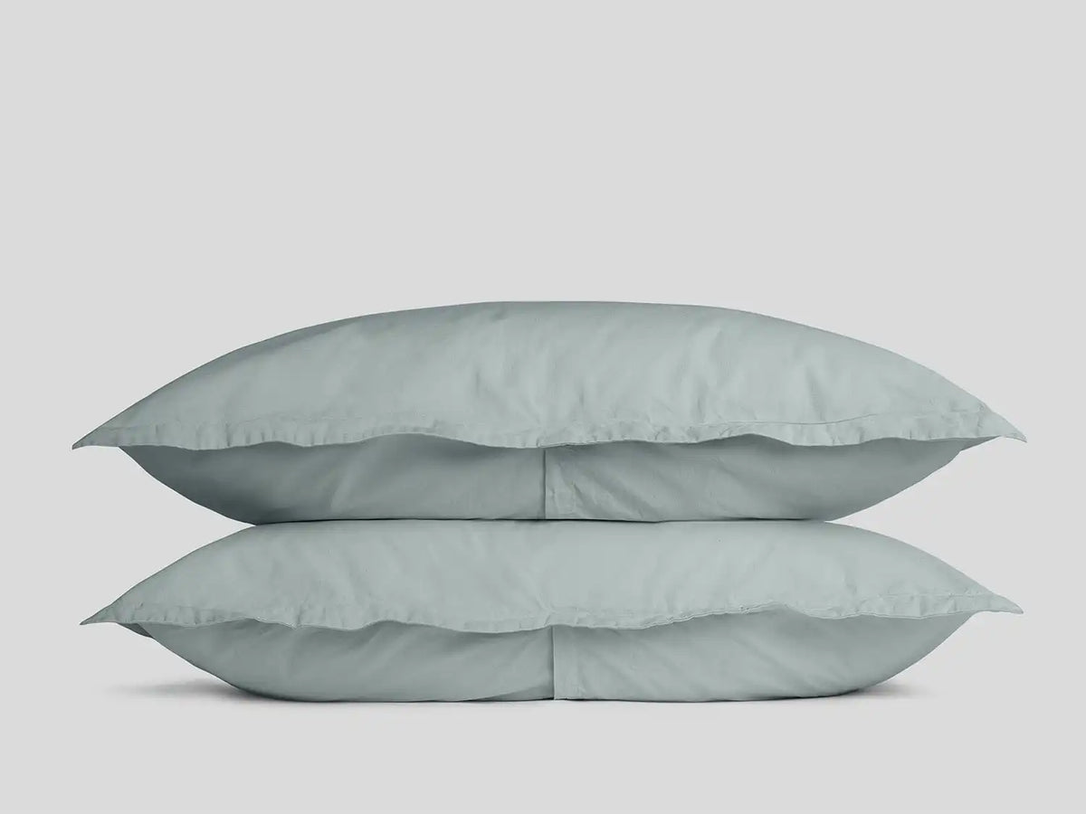 Percale Sham Set - FINAL SALE (Spa)