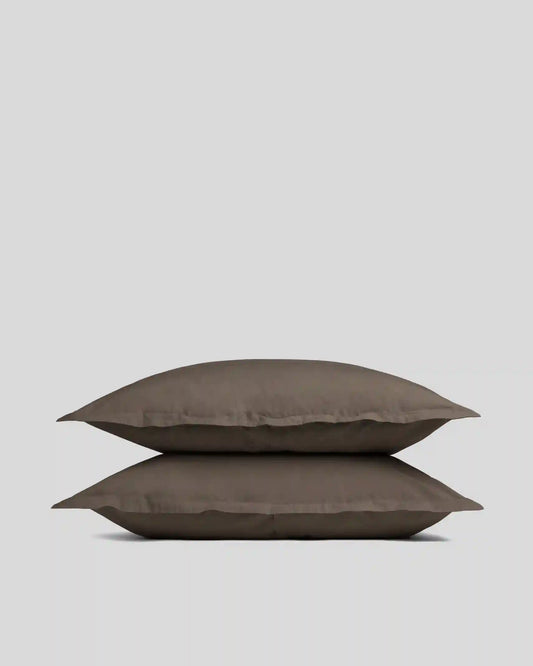 Percale Sham Set (Warm Grey)