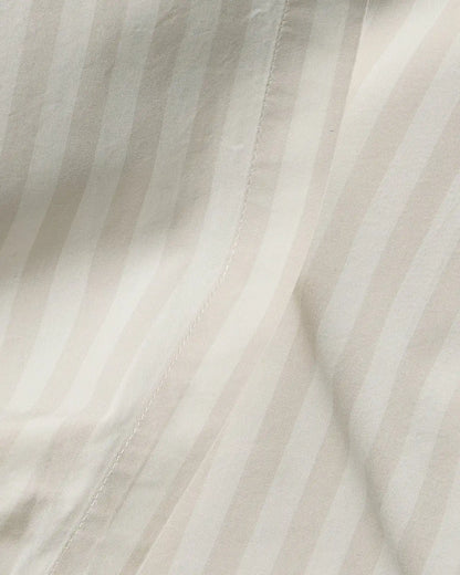 Percale Sheet Set - Bone Stripe TW/XL